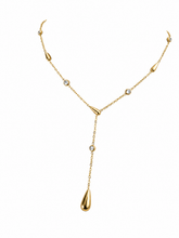 Load image into Gallery viewer, Teardrop Lariat Necklace