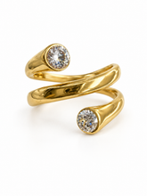 Load image into Gallery viewer, CZ Swirl Ring