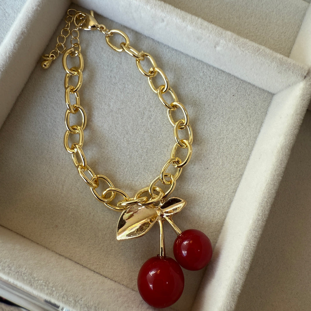 Chunky Cherry Bracelet