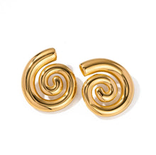 Load image into Gallery viewer, Caracol Gold Earrings
