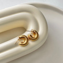 Load image into Gallery viewer, Mini Hoops (textured)
