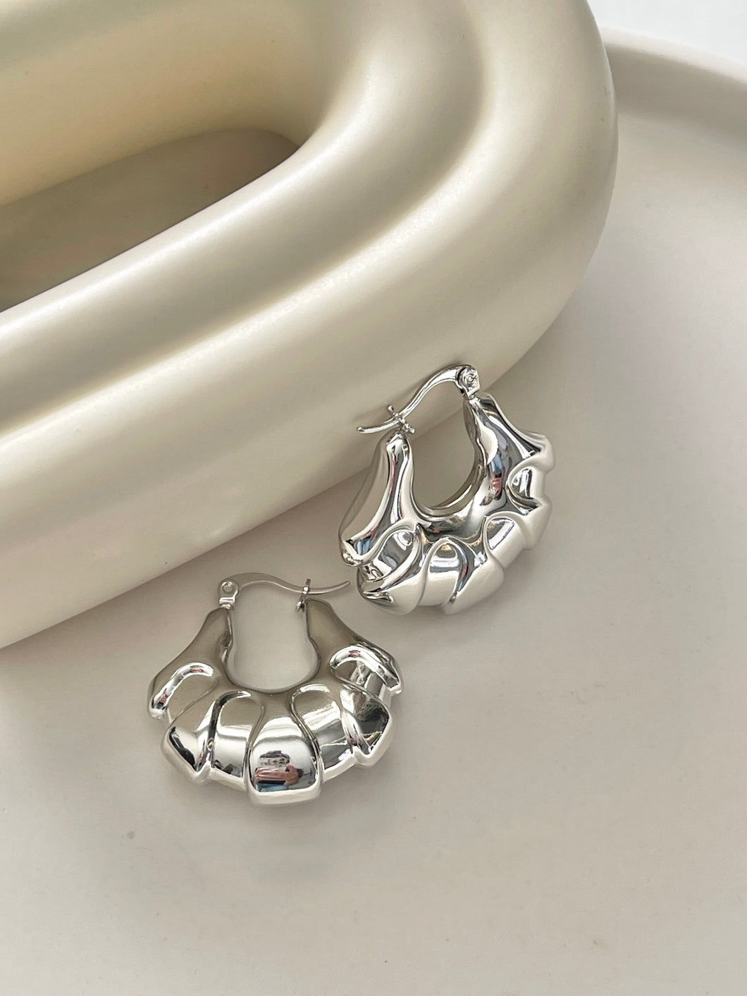 Silver Hoops