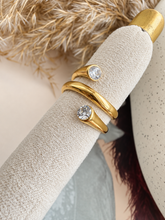 Load image into Gallery viewer, CZ Swirl Ring
