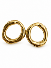 Load image into Gallery viewer, Organic Oval Stud Earrings
