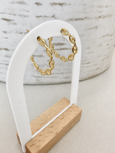 Load image into Gallery viewer, Bold Tab Hoops Earrings
