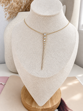 Load image into Gallery viewer, Bezel Drop Necklace
