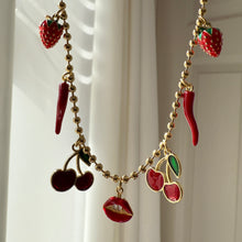 Load image into Gallery viewer, Cherry Charm Necklace
