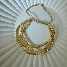 Load image into Gallery viewer, Triple Bead Gold Bracelet
