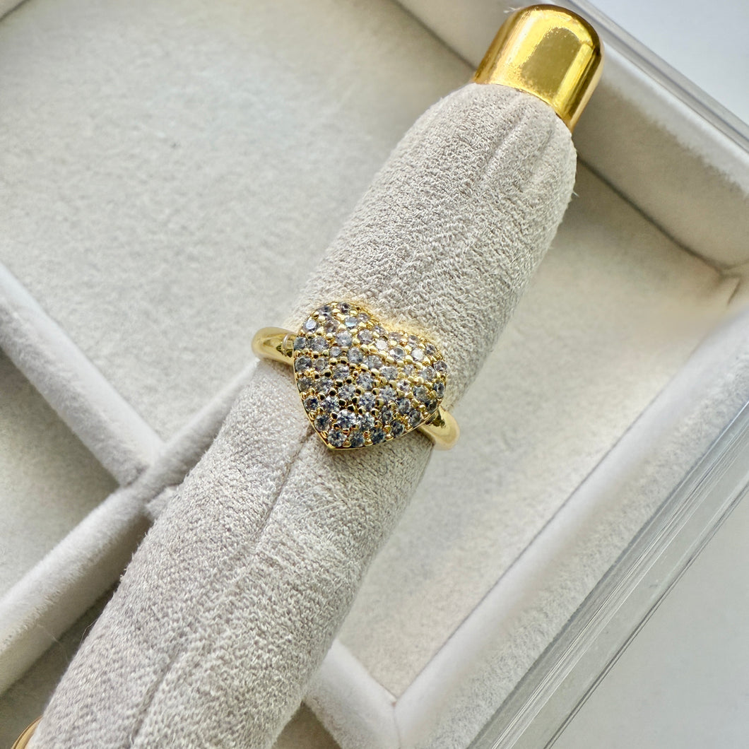 Zirconia Heart Ring
