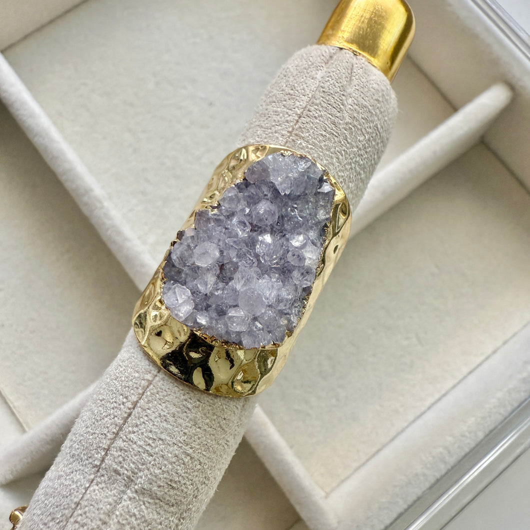 Amethyst Crystal Ring