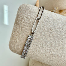 Load image into Gallery viewer, Baguette Paper Clip Bracelet
