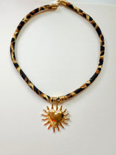 Load image into Gallery viewer, Animal Print Heart Bandana Necklace
