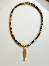 Load image into Gallery viewer, Animal Print Bandana Fish Necklace
