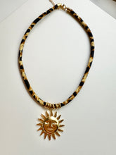 Load image into Gallery viewer, Animal Print Bandana Sun  Necklace
