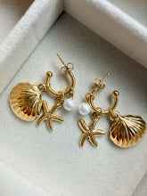 Load image into Gallery viewer, Sea Charms Hoop Earrings
