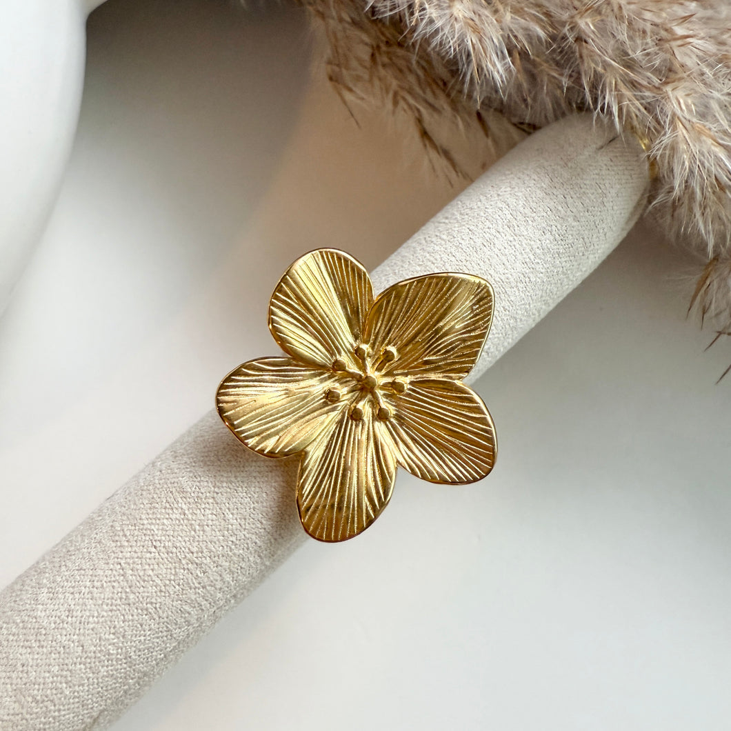 Flower Adjustable Ring