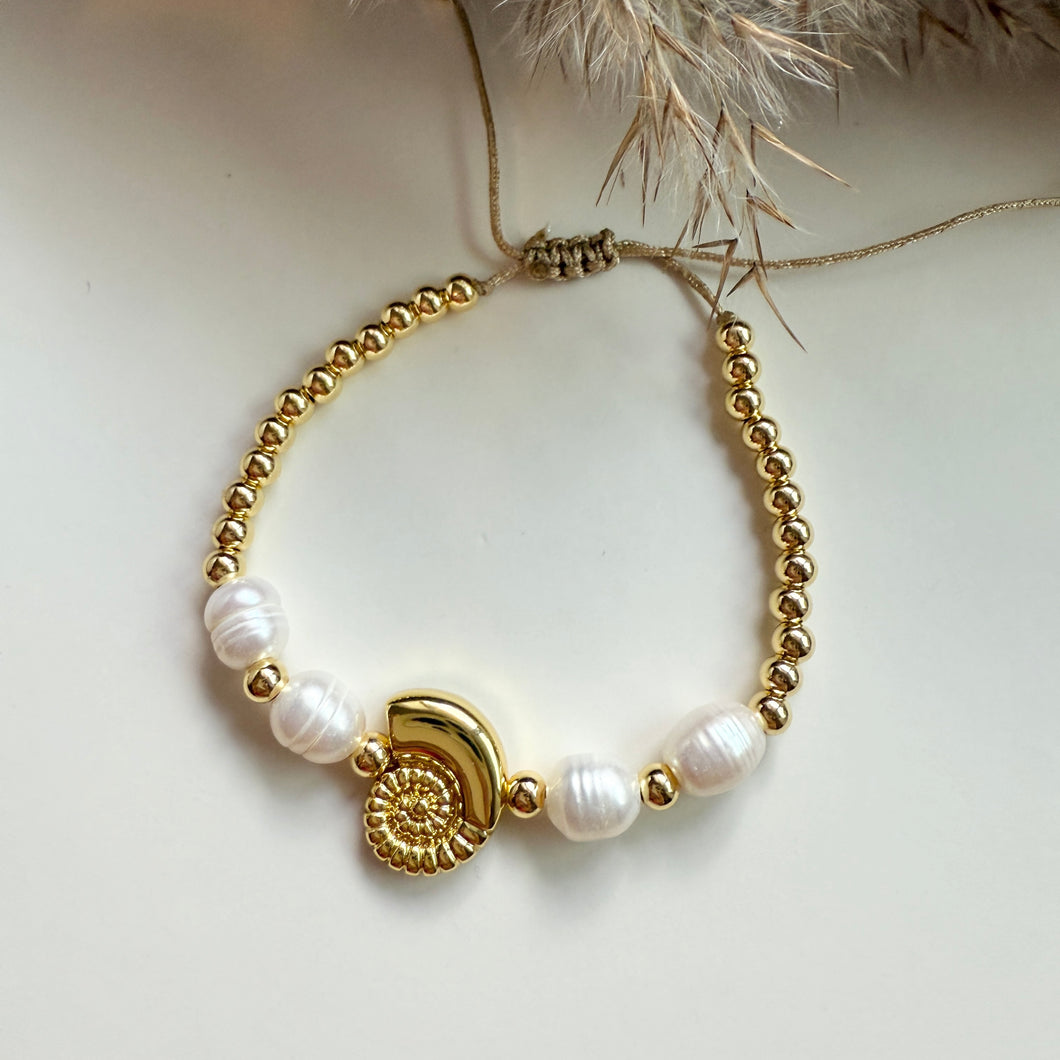 Shell Pearls Bracelet