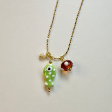 Load image into Gallery viewer, Sea Beads Fish Green Necklace
