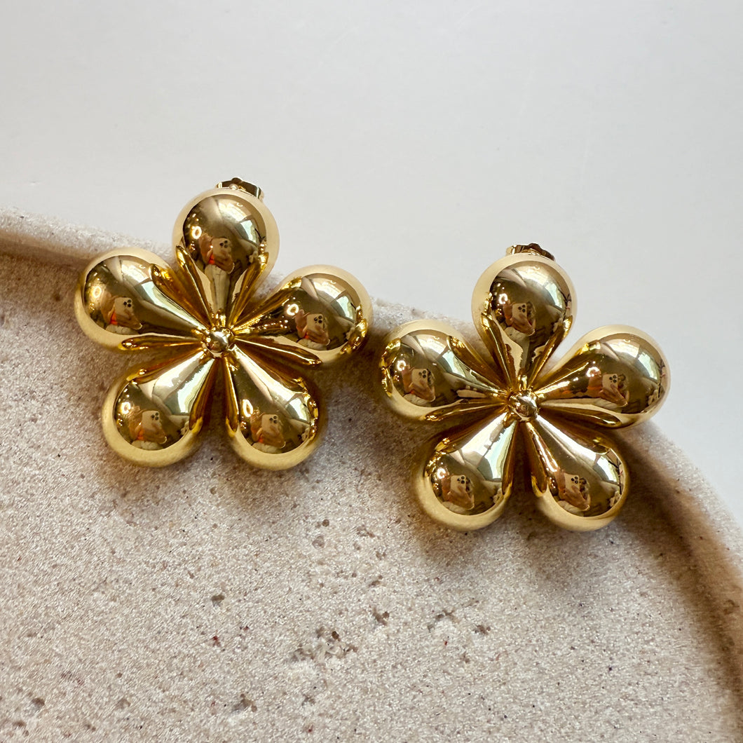 Chunky Flower Earrings (Big Size)
