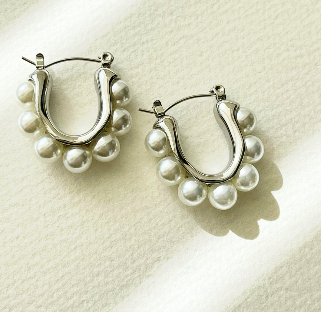 Pearl Hoops