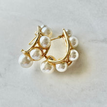 Load image into Gallery viewer, Pearls Hoops

