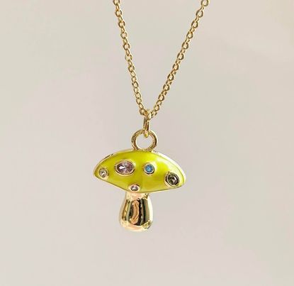 Neon Mushroom Necklace