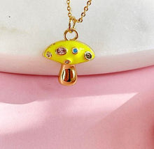 Load image into Gallery viewer, Neon Mushroom Necklace
