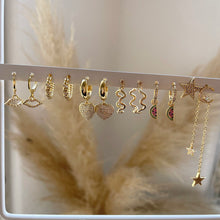 Load image into Gallery viewer, Moon and Star Earrings
