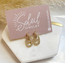 Load image into Gallery viewer, Cz Tap Earrings
